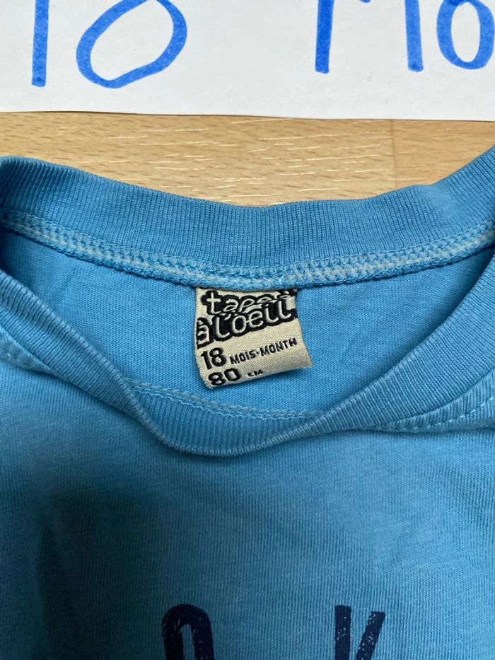 Tee-shirt manches longues 18 mois Tape à l’œil - photo numéro 3