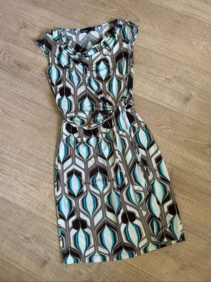 Robe imprimée à manches courtes Sora by JBC taille 36 TBE - photo numéro 7