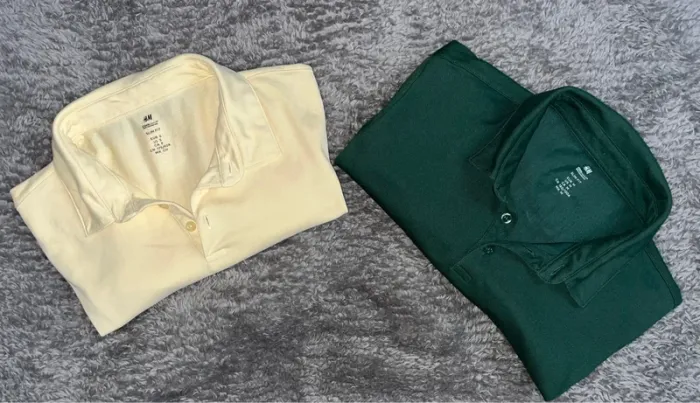 Polo vert manche courte homme h&m taille M « slim fit » - photo numéro 7