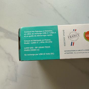 Conteuse d’histoires intéractives Lunii Ma Fabrique à Histoires. Neuf. Scellé.