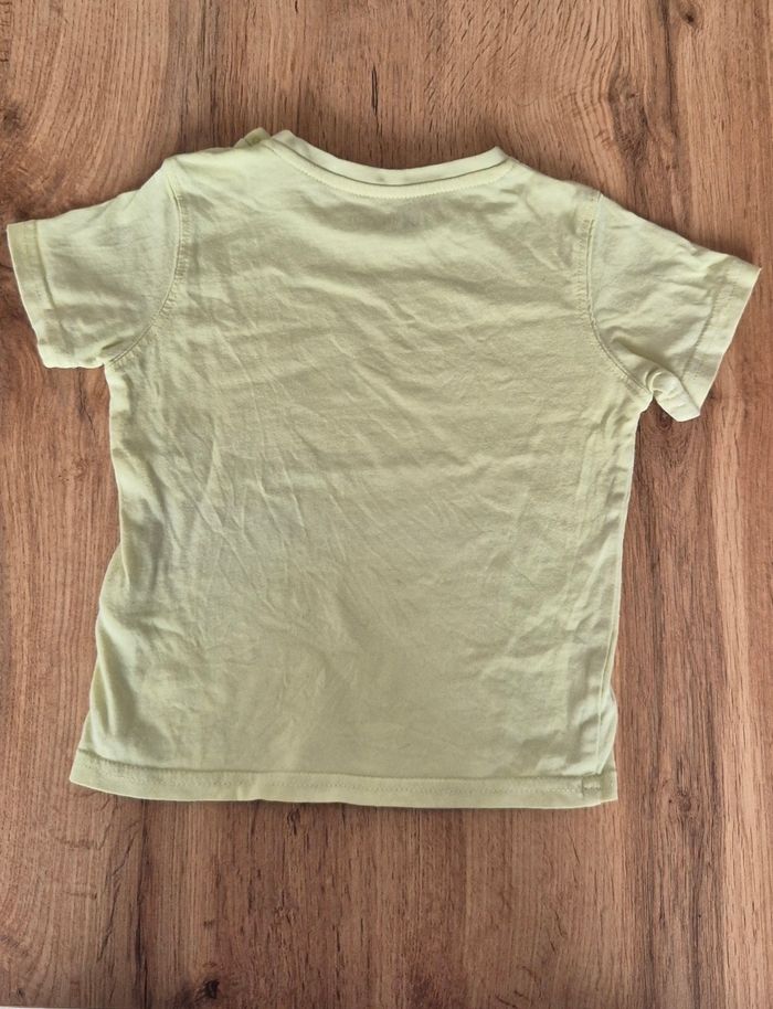 T-shirt gemo jaune vert - photo numéro 2