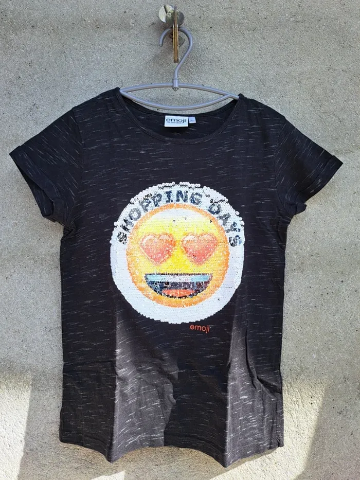 T-shirt émoji réversible