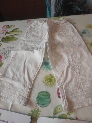 Pantacourt blanc réglable mystic fille 4 ans