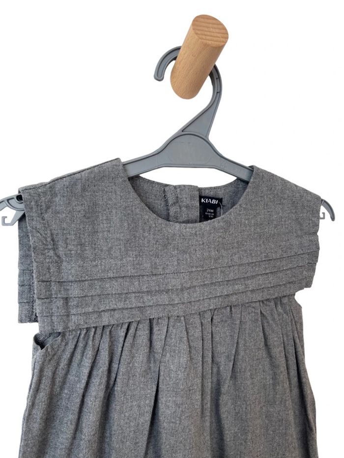 Robe sans manche grise en coton - Kiabi 24 mois - photo numéro 2
