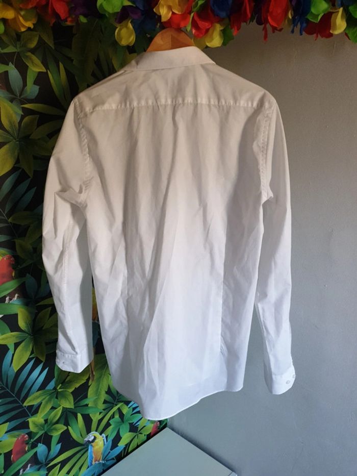 Chemise basique blanche slim fit - photo numéro 3