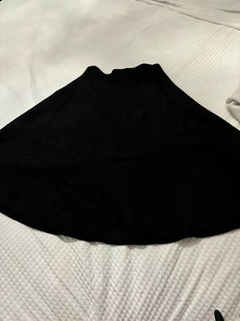 jupe noir trapèze courte