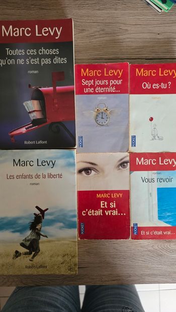 Lot 6 livres marc levy