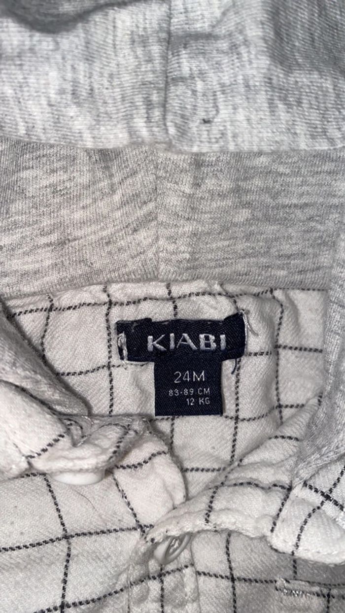 Chemise à carreaux avec capuche - photo numéro 3