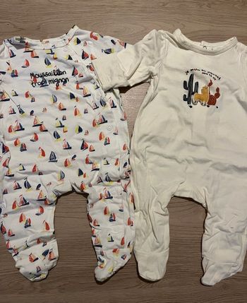 Lot pyjamas léger 3 mois