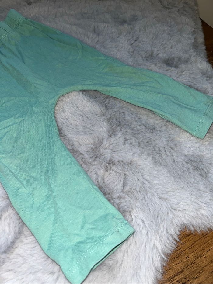 Legging / pantalon souple bleu turquoise - 18 mois - In Extenso - photo numéro 3