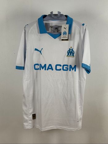Maillot OM Puma – Blanc & Bleu – Taille L