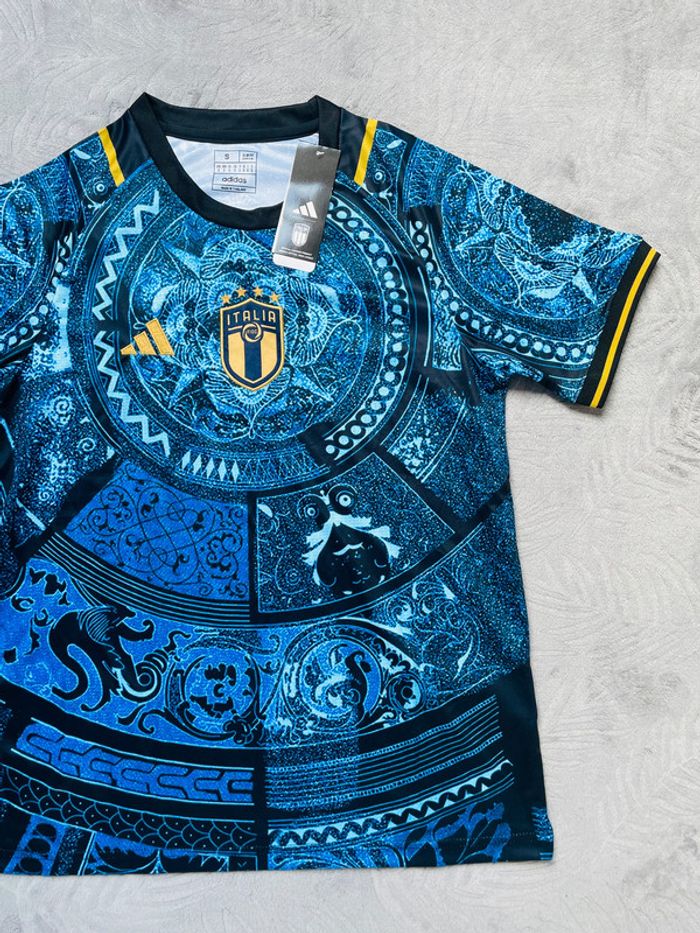 Maillot concept foot Italie bleu motif taille S - photo numéro 3