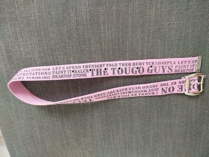 Ceinture en tissu rose 110cm