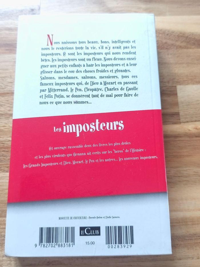 Livre : Les imposteurs Cavanna - photo numéro 2