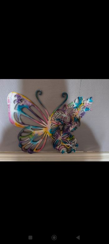 Papillon en résine mural