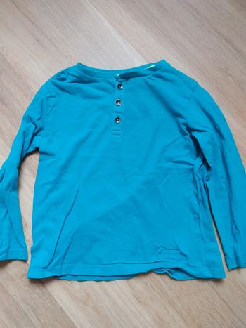 T-shirt manches longues DPAM bleu 6 ans