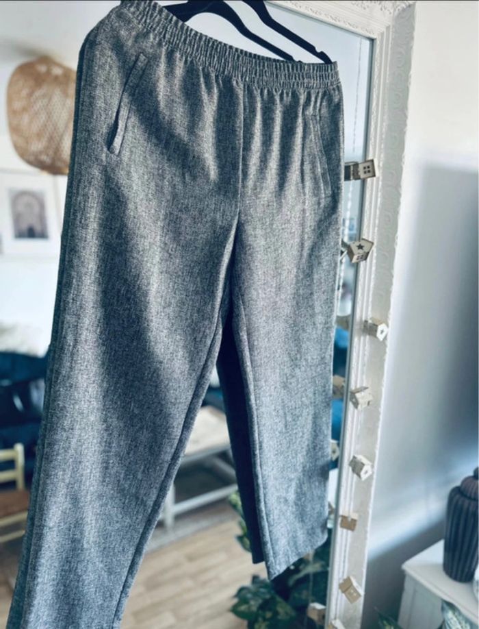 Pantalon ample léger taille 40 large ceinture élastique - photo numéro 3