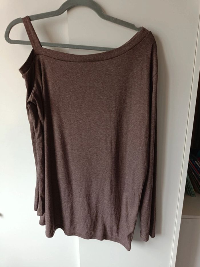 T-shirt marron - photo numéro 3