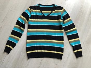 Pull homme vintage demi-saison rayé TL