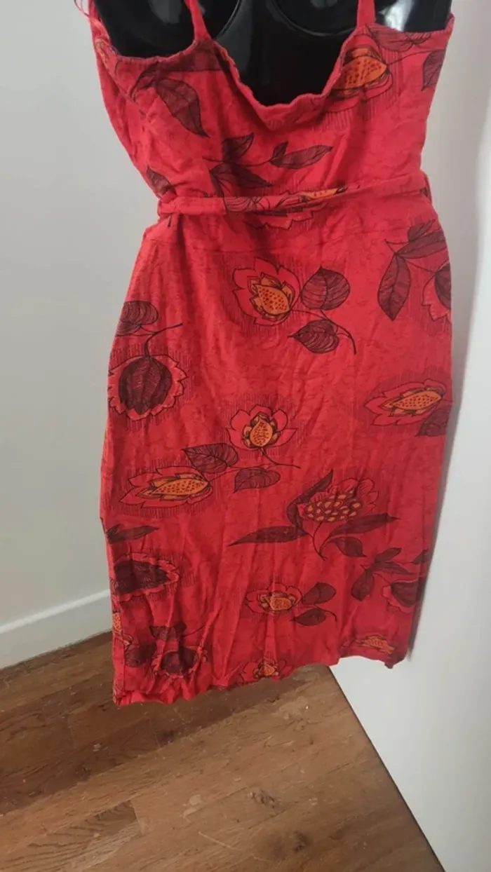 Robe orange H&M 38 - photo numéro 3
