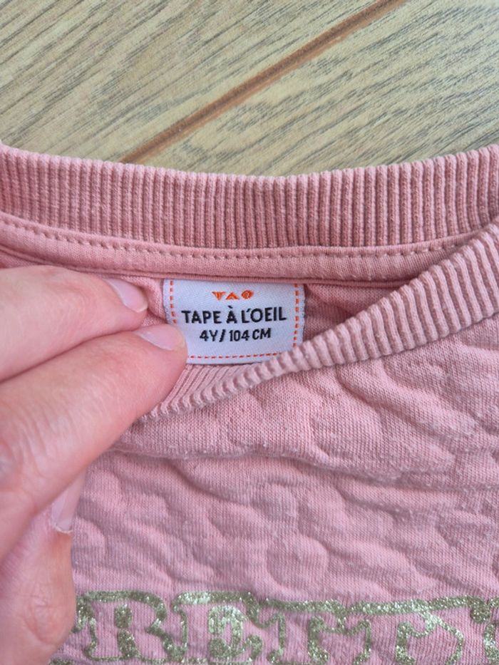 Sweat rose TAO 4 ans - photo numéro 2