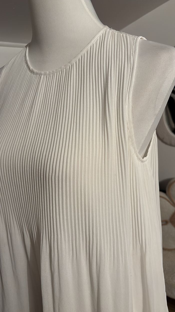 Débardeur fluide blanc dentelle Zara T38 - photo numéro 2