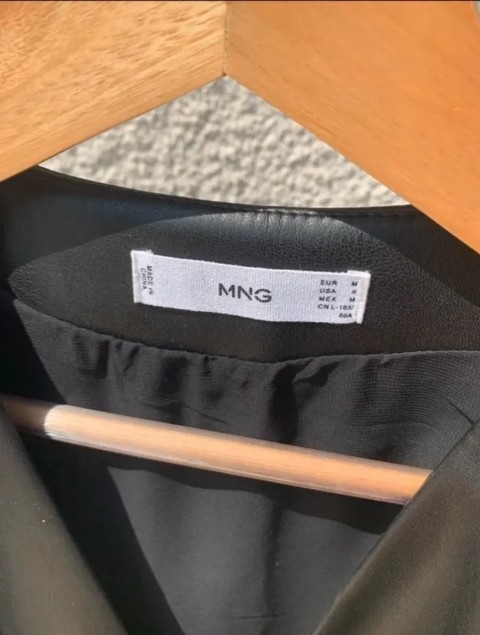 Robe Mango noire similicuir - photo numéro 6