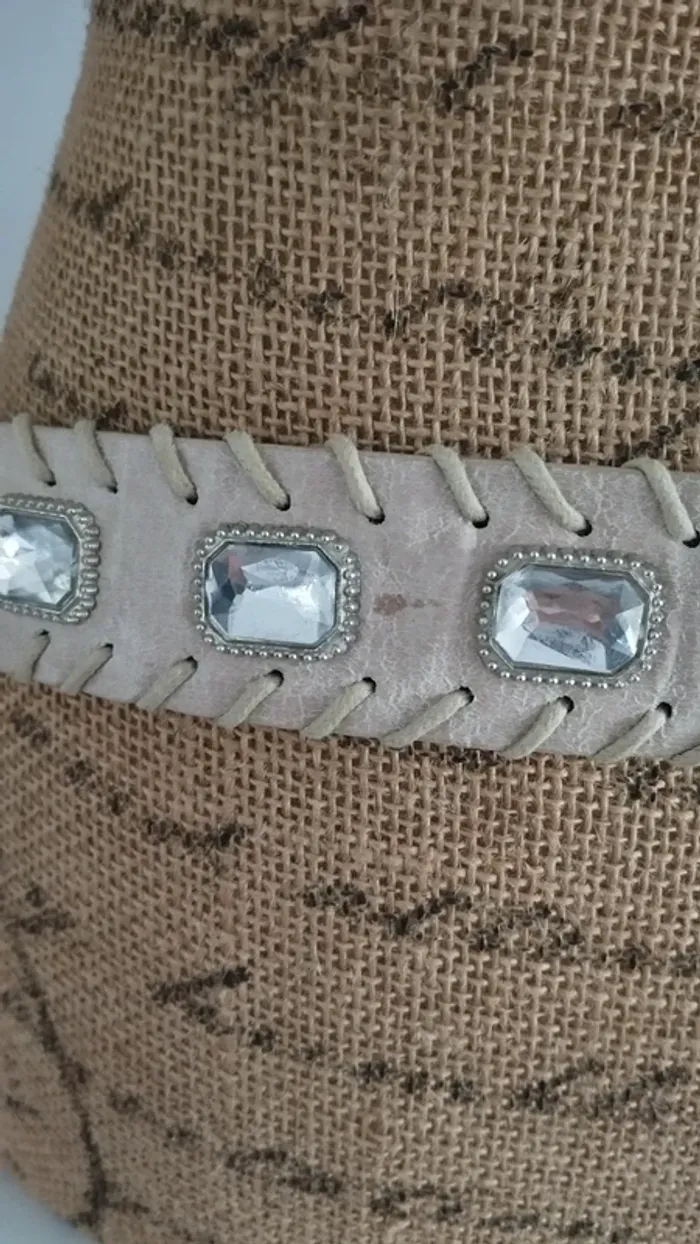 Ceinture beige femme 90 cm - photo numéro 8