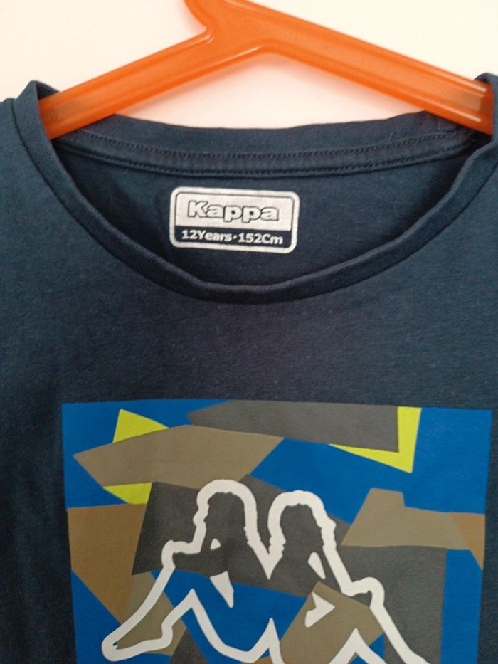 Tee-shirt bleu marine , kappa - photo numéro 2
