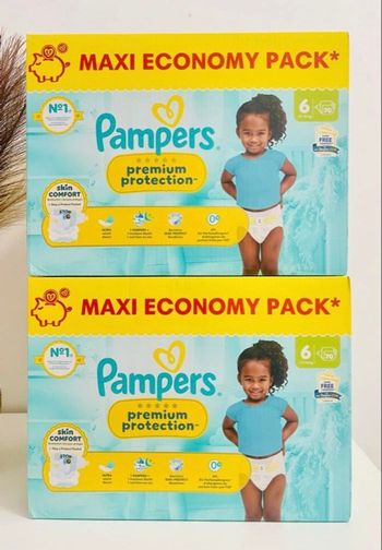 140 Couches Pampers Premium  Protection taille 6