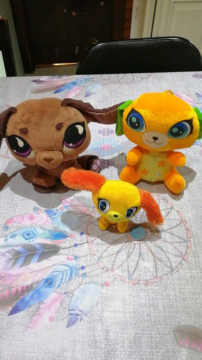 Lot de 3 peluches