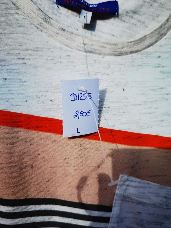 D1255 - tee shirt homme taille L - photo numéro 3