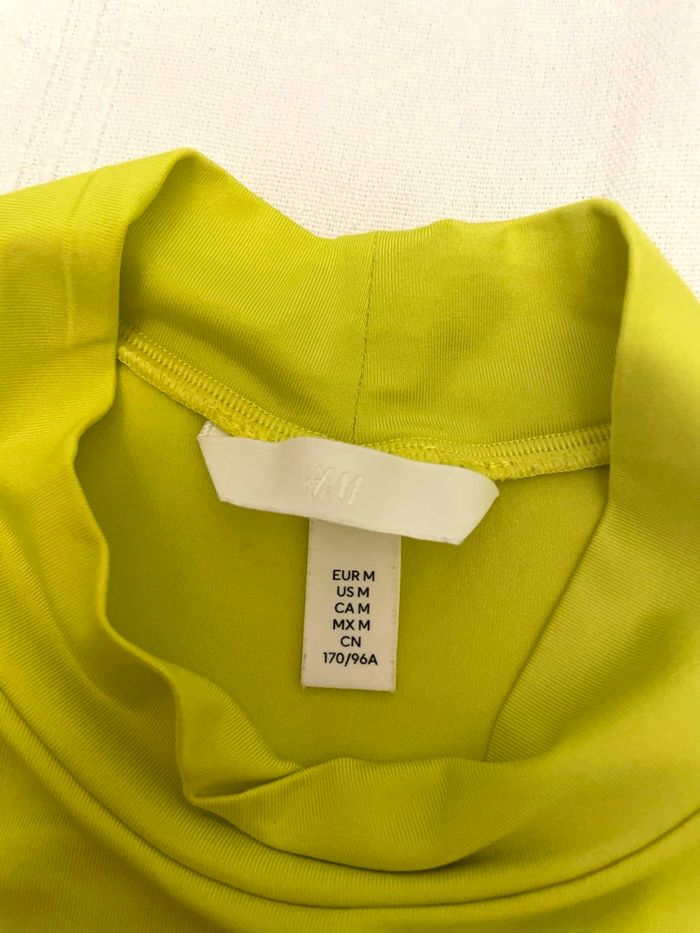 Teeshirt jaune vert fluo H&M - photo numéro 4