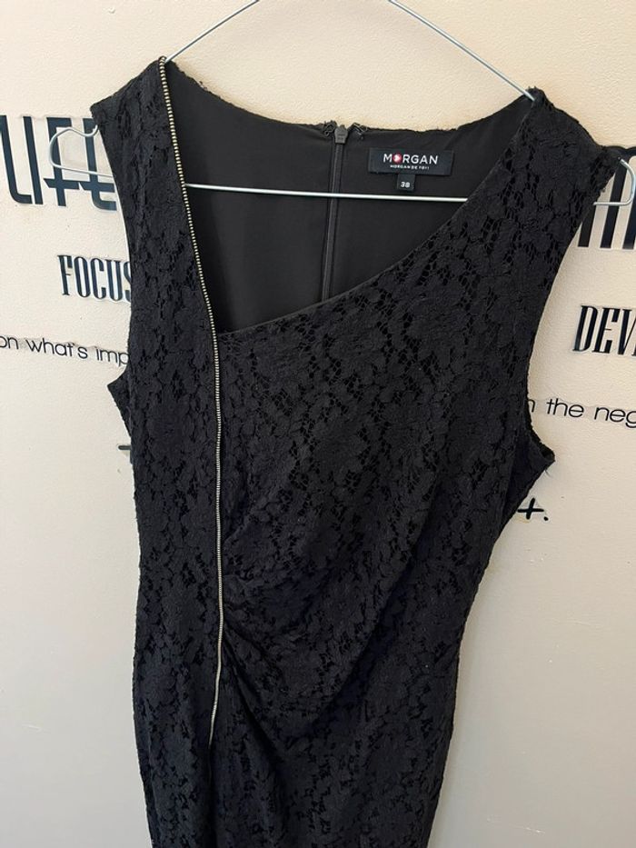 Superbe robe de soirée cérémonie chic dentelle noire Morgan - photo numéro 5