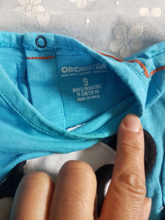 T-shirt ML garçon 9 mois - photo numéro 2