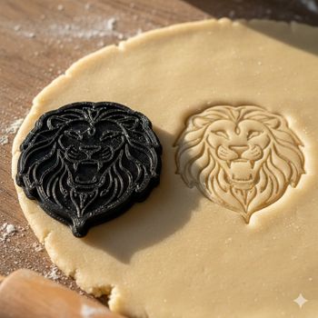 Emporte-pièce lion pour biscuits et pâtisseries créatives - 8 cm