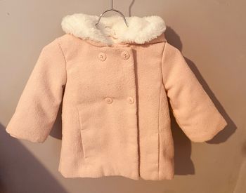 Vend manteau doublure rose 24 mois