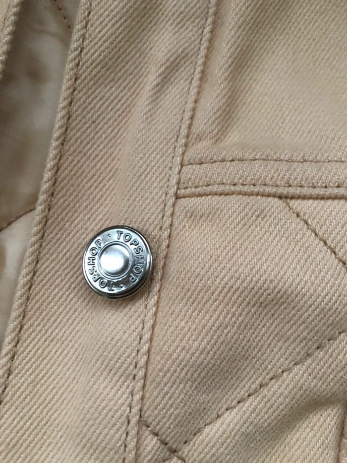 Veste chemise matelassée en jean Topshop - photo numéro 9