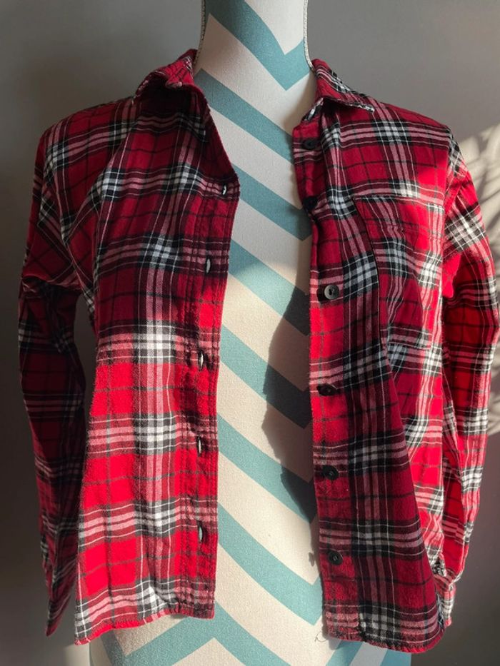 Chemise à carreaux rouge et noire - photo numéro 5