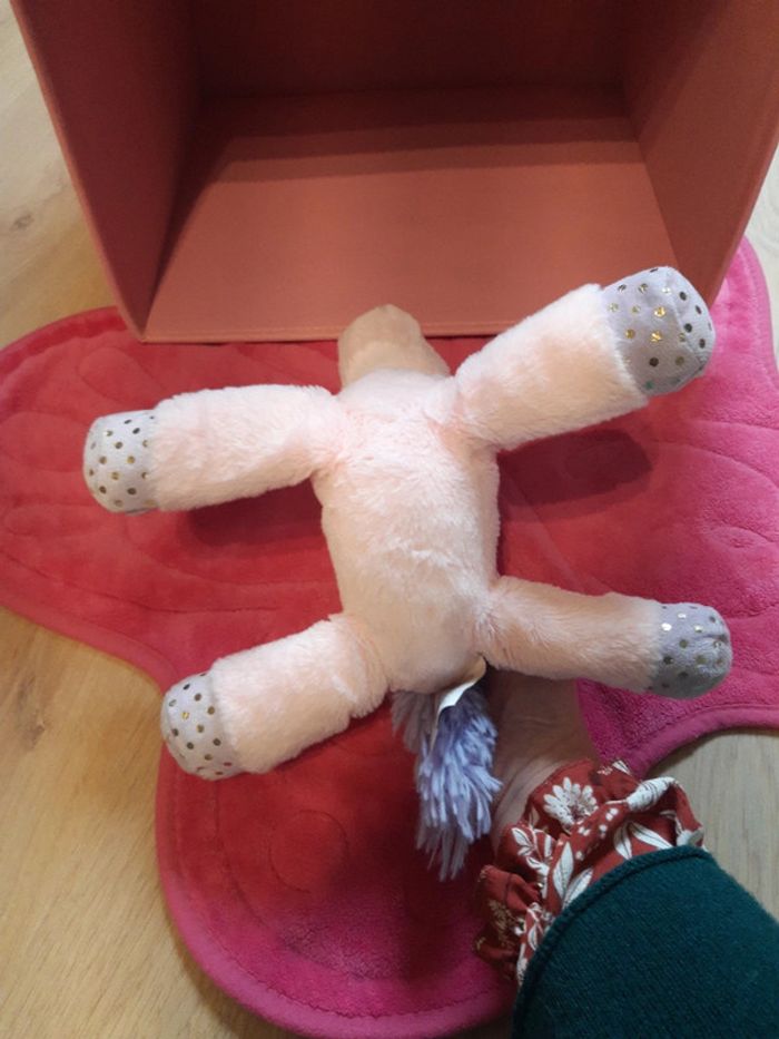 Lot 2 peluches licorne avec petit sac - photo numéro 13
