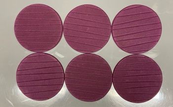 6 dessous de verre Prune