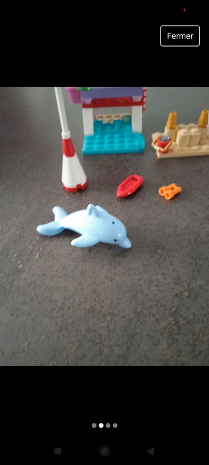 Lego poste de sauvetage et dauphin - photo numéro 2