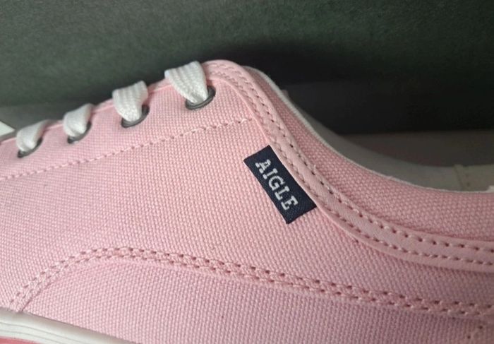 Aigle baskets en toile été femme P.39 neuves - photo numéro 7