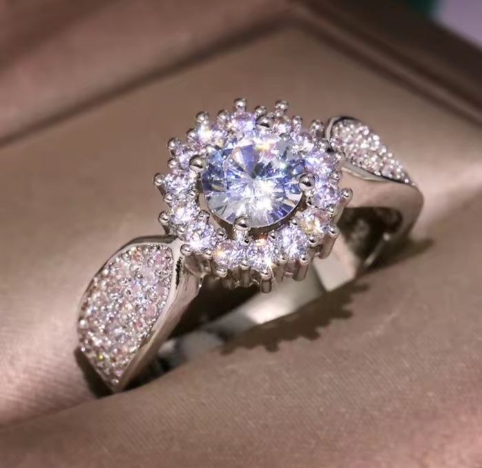 Bague de fiançailles neuve taille 54 - photo numéro 2