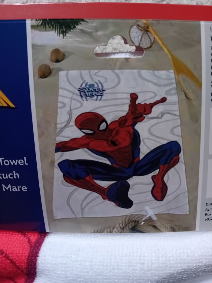Serviette de bain/plage spiderman