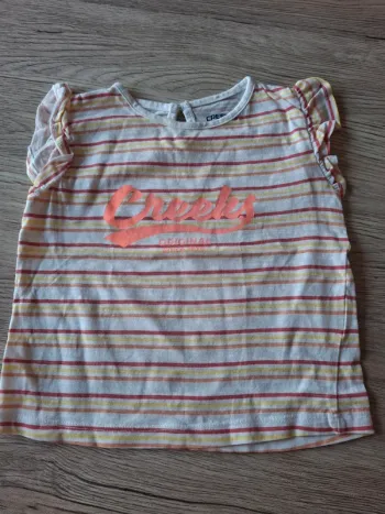 Tee shirt 12 mois creeks