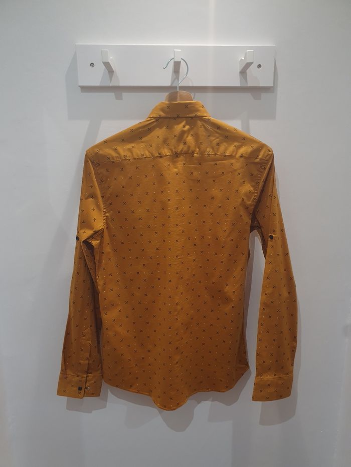 Chemise Chalon jaune moutarde Taille XXL (taille petit) - photo numéro 4