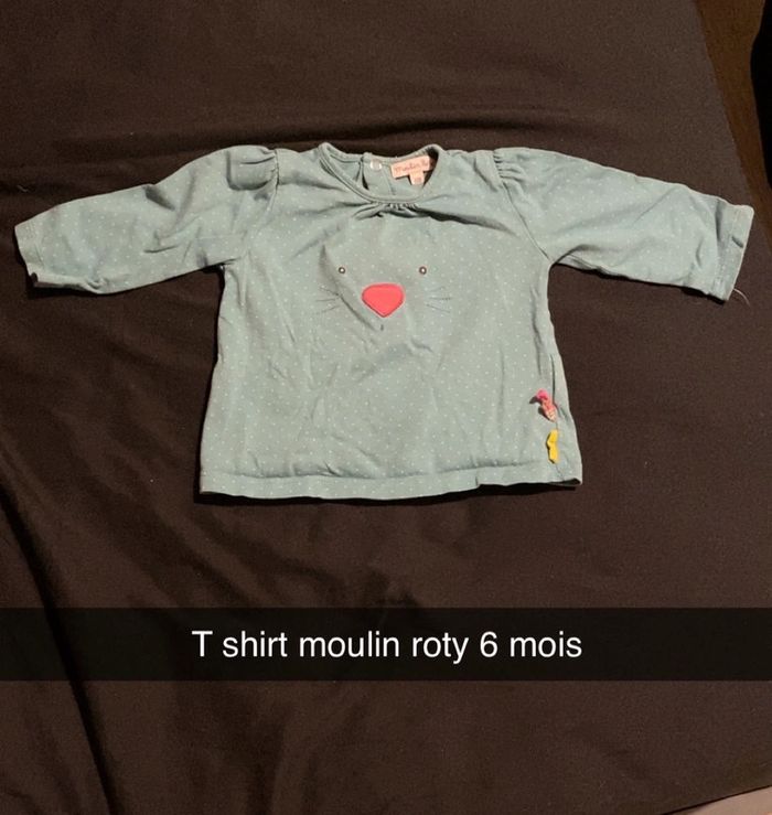 T shirt manche longue moulin roty 6 mois