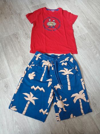 Ensemble short et tee shirt 8 ans garçon