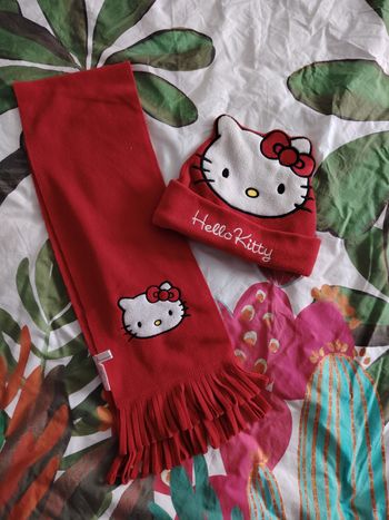 Ensemble écharpe/bonnet hello kitty